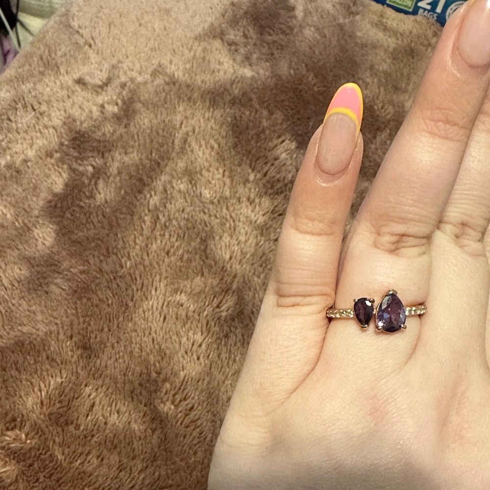 Stunning Amethyst and Silver Ring